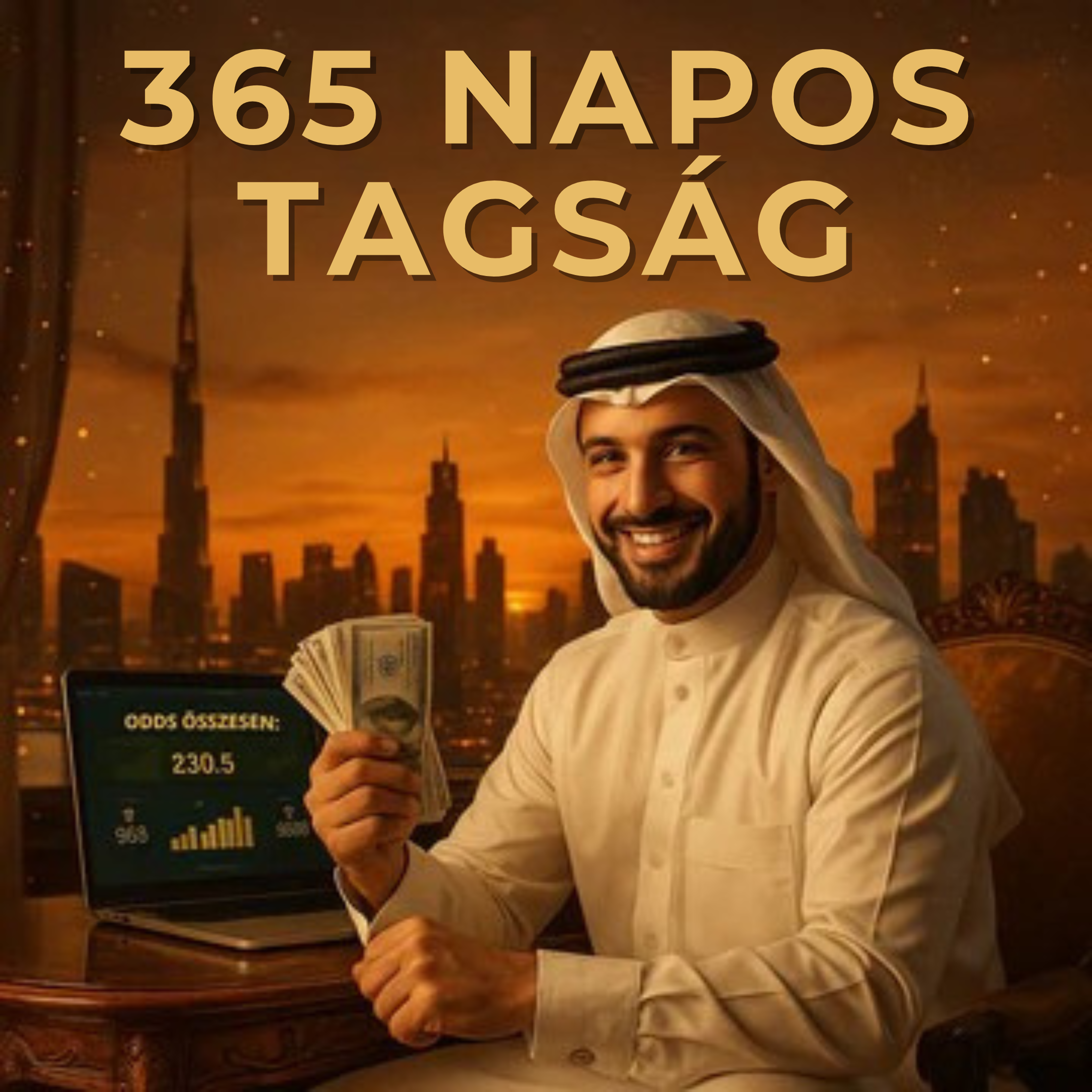 1 ÉVES PRÉMIUM V.I.P. TAGSÁG